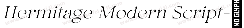 Hermitage Modern Script字体转换